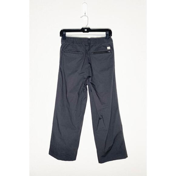 Vuori Women's Ripstop Fabric Pants Drawstring Waist Wide Leg Charcoal Pockets S - Picture 2 of 7